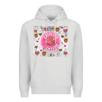 Dove Grey cafecito y chisme Premium Hoodie - Artiststas
