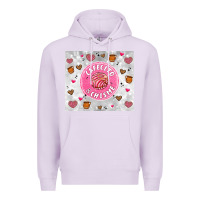 Lilac cafecito y chisme Premium Hoodie - Artiststas