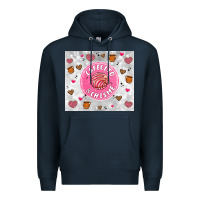 Navy cafecito y chisme Premium Hoodie - Artiststas