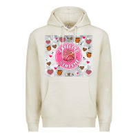 Oatmeal Heather cafecito y chisme Premium Hoodie - Artiststas