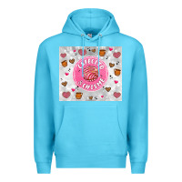 Ocean Blue cafecito y chisme Premium Hoodie - Artiststas
