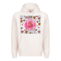 Pale Pink cafecito y chisme Premium Hoodie - Artiststas