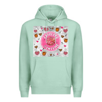 Seafoam cafecito y chisme Premium Hoodie - Artiststas