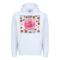 White cafecito y chisme Premium Hoodie - Artiststas