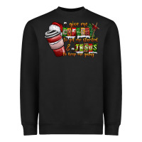 Black Coffee  Jesus Heavyweight Sweatshirt - CowhideDigitalArt