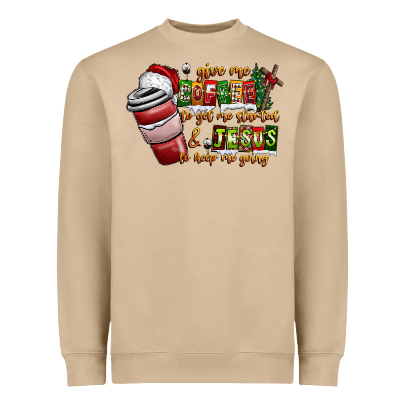 Coffee  Jesus Heavyweight Sweatshirt by CowhideDigitalArt | Teevron