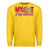 Lemon my cat is my valentine Premium Sweatshirt - NancyCooperArtShop