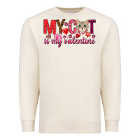 Sandshell my cat is my valentine Premium Sweatshirt - NancyCooperArtShop