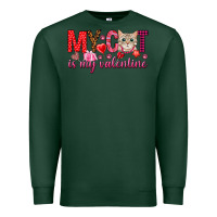 Sports Green my cat is my valentine Premium Sweatshirt - NancyCooperArtShop