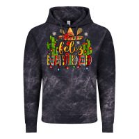 Cloud Black feliz navidad Vintage Hoodie - Zillion Design Studio