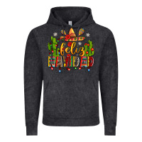 Vintage Black feliz navidad Vintage Hoodie - Zillion Design Studio