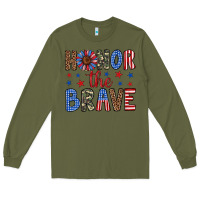 Army Green honor the brave Long Sleeve Tee - Artiststas