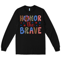 Black honor the brave Long Sleeve Tee - Artiststas