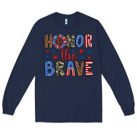 Navy honor the brave Long Sleeve Tee - Artiststas