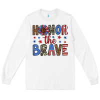 White honor the brave Long Sleeve Tee - Artiststas