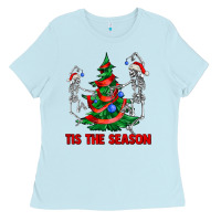 Baby Blue tis the season Ladies Tee - AdoDesignShop