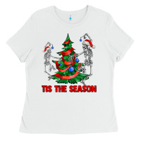 White tis the season Ladies Tee - AdoDesignShop