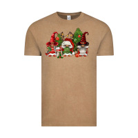 Vintage Coffee christmas gnomies Vintage Tee - FaDigitalArtStudio