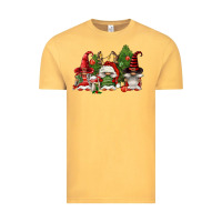 Vintage Mustard christmas gnomies Vintage Tee - FaDigitalArtStudio