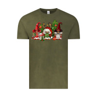 Vintage Olive christmas gnomies Vintage Tee - FaDigitalArtStudio