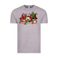 Vintage Zinc christmas gnomies Vintage Tee - FaDigitalArtStudio