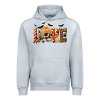 Heather Grey Halloween Love Urban Hoodie - texasbilliewilder