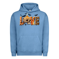 Pigment Pebble Blue Halloween Love Urban Hoodie - texasbilliewilder