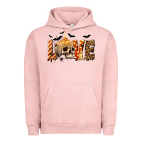 Pigment Salmon Halloween Love Urban Hoodie - texasbilliewilder