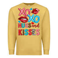 Antique Gold xo xo hugs and kisses Premium Sweatshirt - NancyCooperArtShop