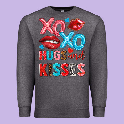 Xo Xo Hugs And Kisses Premium Sweatshirt Designed By Nancycooperartshop