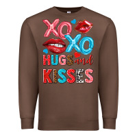 Chestnut xo xo hugs and kisses Premium Sweatshirt - NancyCooperArtShop