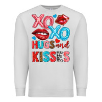 Dove Grey xo xo hugs and kisses Premium Sweatshirt - NancyCooperArtShop