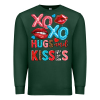 Sports Green xo xo hugs and kisses Premium Sweatshirt - NancyCooperArtShop