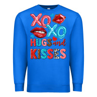 True Royal xo xo hugs and kisses Premium Sweatshirt - NancyCooperArtShop