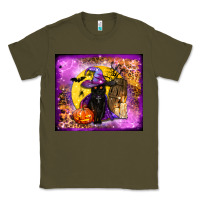 Army Green witchy cat tumbler Classic Tee - BundleAndBundleShop