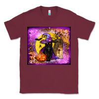 Burgundy witchy cat tumbler Classic Tee - BundleAndBundleShop