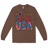 Chestnut hooray for the usa Long Sleeve Tee - Artiststas