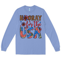 Colony Blue hooray for the usa Long Sleeve Tee - Artiststas