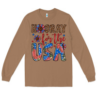 Toasted Coconut hooray for the usa Long Sleeve Tee - Artiststas