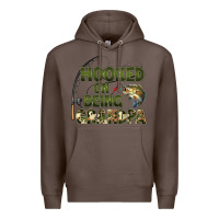 Coffee fish lures hooked on being grandpa Premium Hoodie - Artiststas