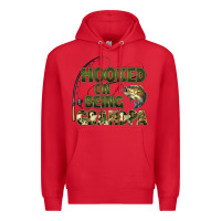 Red fish lures hooked on being grandpa Premium Hoodie - Artiststas