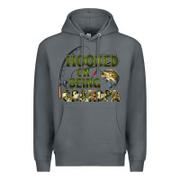 Rock fish lures hooked on being grandpa Premium Hoodie - Artiststas