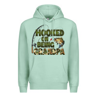 Fish Lures Hooked On Being Grandpa Premium Hoodie | Teevron