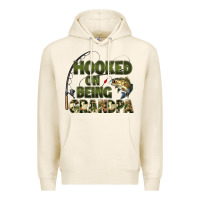 Tofu fish lures hooked on being grandpa Premium Hoodie - Artiststas