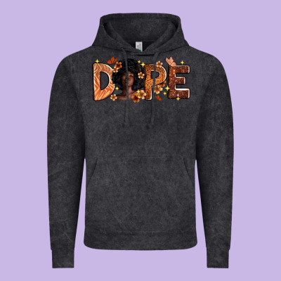 Dope Melanin Vintage Hoodie Designed By Zillion Design Studio