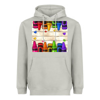 Moon Dust custom teacher name crayons Heavyweight Hoodie - NancyCooperArtShop