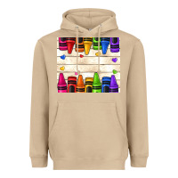 Mushroom custom teacher name crayons Heavyweight Hoodie - NancyCooperArtShop