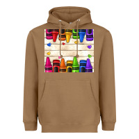 Toasted Coconut custom teacher name crayons Heavyweight Hoodie - NancyCooperArtShop