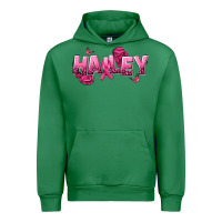 Emerald Personalized Pink Cancer Themed Name Urban Hoodie - NancyCooperArtShop