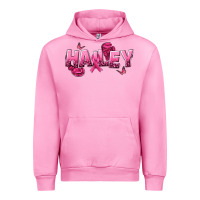 Fuchsia Pink Personalized Pink Cancer Themed Name Urban Hoodie - NancyCooperArtShop